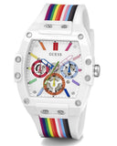 Guess Phoenix Analog White Dial White Silicone Strap Watch for Men - GW0720G1 Authentic Buy Shop Now