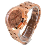 Michael Kors Runway Chronograph Rose Gold Dial Rose Gold Steel Strap Watch For Women - MK5778 Authentic Buy Shop Now