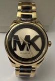 Michael Kors Janelle Three-Hand Gold Dial Two Tone Steel Strap Watch For Women - MK7136 Authentic Buy Shop Now