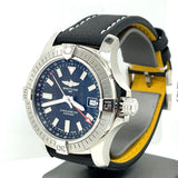Breitling Avenger Automatic GMT 43 Black Dial Black Nylon Strap Watch for Men - A32397101B1X1 Authentic Buy Shop Now