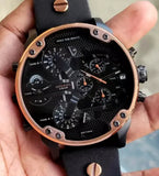 Diesel Mr Daddy 2.0 Chronograph Black Dial Black Steel Strap Watch For Men - DZ7400 Authentic Buy Shop Now