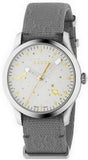Gucci G Timeless Quartz White Dial Grey NATO Strap Watch For Women - YA1264184 Authentic Buy Shop Now