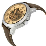 Fossil Grant Chronograph Cream Dial Brown Leather Strap Watch for Men - ME3122 Authentic Buy Shop Now