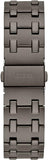 Guess Asset Quartz Red Dial Black Steel Strap Watch For Men - GW0575G5 Authentic Buy Shop Now