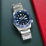 Seiko 5 Sports Automatic Analog Blue Dial Silver Steel Strap Watch For Men - SRPD51K1 Authentic Buy Shop Now