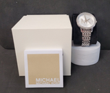 Michael Kors Melissa Quartz Silver Dial Silver Steel Strap Watch for Women - MK4370 Authentic Buy Shop Now
