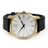 Calvin Klein City Silver Dial Black Leather Strap Watch for Men - K2G21520 Authentic Buy Shop Now