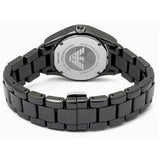 Emporio Armani Ceramica Quartz Black Dial Black Steel Strap Watch For Women - AR1402 Authentic Buy Shop Now