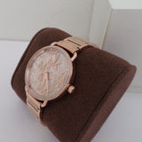 Michael Kors Portia Quartz Silver Dial Rose Gold Steel Strap Watch For Women - MK3887 Authentic Buy Shop Now