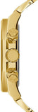 Guess Empire Quartz Black Dial Gold Steel Strap Watch For Men - GW0489G2 Authentic Buy Shop Now