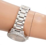Michael Kors Layton Three Hand Pink Dial Silver Steel Strap Watch For Women - MK7298 Authentic Buy Shop Now