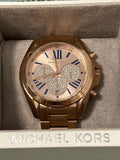 Michael Kors Bradshaw Chronograph Rose Gold Dial Rose Gold Steel Strap Watch For Women - MK6321 Authentic Buy Shop Now