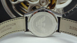 Emporio Armani Velente Black Dial Black Leather Strap Watch For Women - AR0644 Authentic Buy Shop Now