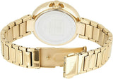Tommy Hilfiger Angela White Dial Gold Steel Strap Watch for Women - 1782128 Authentic Buy Shop Now