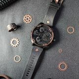 Diesel Mr Daddy 2.0 Chronograph Black Dial Black Steel Strap Watch For Men - DZ7400 Authentic Buy Shop Now