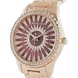 Michael Kors Layton Three Hand Red Dial Rose Gold Steel Strap Watch For Women - MK6893 Authentic Buy Shop Now