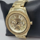 Fossil Stella Multifunction Gold Dial Gold Steel Strap Watch for Women - ES3589 Authentic Buy Shop Now