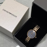 Emporio Armani Arianna Quartz Grey Dial Rose Gold Steel Strap Watch For Women - AR11220 Authentic Buy Shop Now