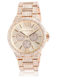 Michael Kors Camille Pavé Crystals Gold Dial Gold Steel Strap Watch for Women - MK6958 Authentic Buy Shop Now