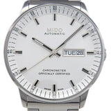 Mido Commander II Automatic Chronometer Silver Dial Silver Steel Strap Watch For Men - M021.431.11.031.00 Authentic Buy Shop Now