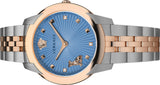 Versace Audrey Quartz Blue Dial Two Tone Steel Strap Watch for Women - VELR00619 Authentic Buy Shop Now