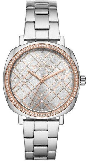 Michael Kors Nia Quartz Silver Dial Silver Steel Strap Watch For Women - MK3988 Authentic Buy Shop Now