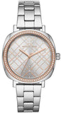 Michael Kors Nia Quartz Silver Dial Silver Steel Strap Watch For Women - MK3988 Authentic Buy Shop Now