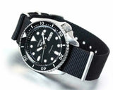 Seiko 5 Sports SKX Automatic Black Dial Black NATO Strap Watch For Men - SRPD55K3 Authentic Buy Shop Now