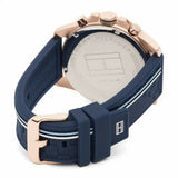 Tommy Hilfiger Decker Multifunction Blue Dial Blue Rubber Strap Watch for Men - 1791474 Authentic Buy Shop Now