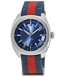 Gucci GG2570 Quartz Blue Dial Blue & Red Nylon Strap Watch For Men - YA142304 Authentic Buy Shop Now