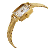 Tissot Lovely Square Silver Dial Gold Mesh Bracelet Watch For Women - T058.109.33.031.00 Authentic Buy Shop Now