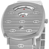 Gucci Grip Quartz Silver Dial Silver Steel Strap Watch For Women - YA157410 Authentic Buy Shop Now