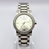 Burberry The City Diamonds Silver Dial Silver Steel Strap Watch for Women - BU9220 Authentic Buy Shop Now