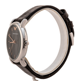 Emporio Armani Luigi Quartz Gray Dial Brown Leather Strap Watch For Men - AR1996 Authentic Buy Shop Now