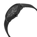 Calvin Klein Minimal Black Dial Black Steel Strap Watch For Men - K3M524Z1 Authentic Buy Shop Now
