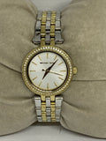 Michael Kors Darci White Dial Two Tone Steel Strap Watch for Women - MK3323 Authentic Buy Shop Now