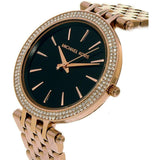 Michael Kors Darci Black Dial Rose Gold Steel Strap Watch for Women - MK3402 Authentic Buy Shop Now