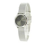 Calvin Klein Minimal Grey Dial Silver Mesh Bracelet Watch for Women - K3M231Y3 Authentic Buy Shop Now