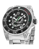 Gucci Dive Snake Black Dial Silver Steel Strap Watch For Men - YA136218 Authentic Buy Shop Now