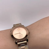 Movado Bold Rose Gold Dial Rose Gold Steel Strap Watch for Women - 3600342 Authentic Buy Shop Now