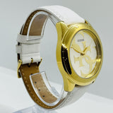 Guess G-Twist Gold Dial White Rubber Strap Watch for Women - W0911L7 Authentic Buy Shop Now