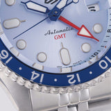 Seiko 5 Sports Automatic GMT SKX Sports Style Asia Exclusive Limited Edition Ice Blue Dial Silver Steel Strap Watch For Men - SSK029K1 Authentic Buy Shop Now