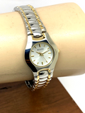 Bulova Classic White Dial Two Tone Steel Strap Watch for Women - 98T84 Authentic Buy Shop Now
