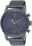 Hugo Boss Navigator Chronograph Blue Dial Blue Mesh Bracelet Watch for Men - 1513538 Authentic Buy Shop Now