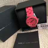 Marc Jacobs Pelly Red Dial Red Silicone Strap Watch for Women - MBM2590 Authentic Buy Shop Now