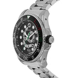 Gucci Dive Snake Black Dial Silver Steel Strap Watch For Men - YA136218 Authentic Buy Shop Now