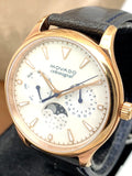 Movado Heritage Celestograf White Mother of Pearl Dial Blue Leather Strap Watch For Women - 3650011 Authentic Buy Shop Now