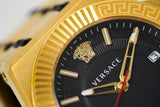 Versace Chain Reaction Quartz Black Dial Two Tone Steel Strap Watch for Men - VEDY00619 Authentic Buy Shop Now