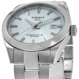 Tissot Gentleman Powermatic 80 Silicium Ice Blue Silver Steel Strap Watch For Men - T127.407.11.351.00 Authentic Buy Shop Now