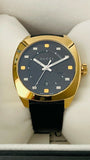 Gucci GG2570 Black Dial Black Leather Strap Watch For Men - YA142310 Authentic Buy Shop Now